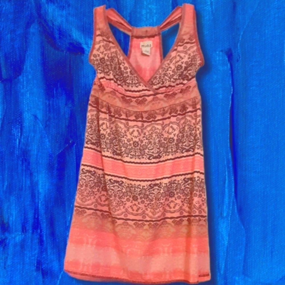 Mudd Dress Orange, Floral
